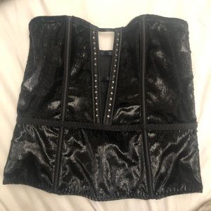 NEW Victoria Secret Velvet Corset Top